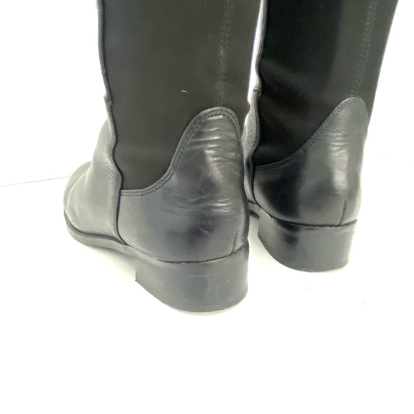 Vince Camuto Women's Black Multi-Texture Kellisi Stretch Panel Knee High Boot - Picture 12 of 16